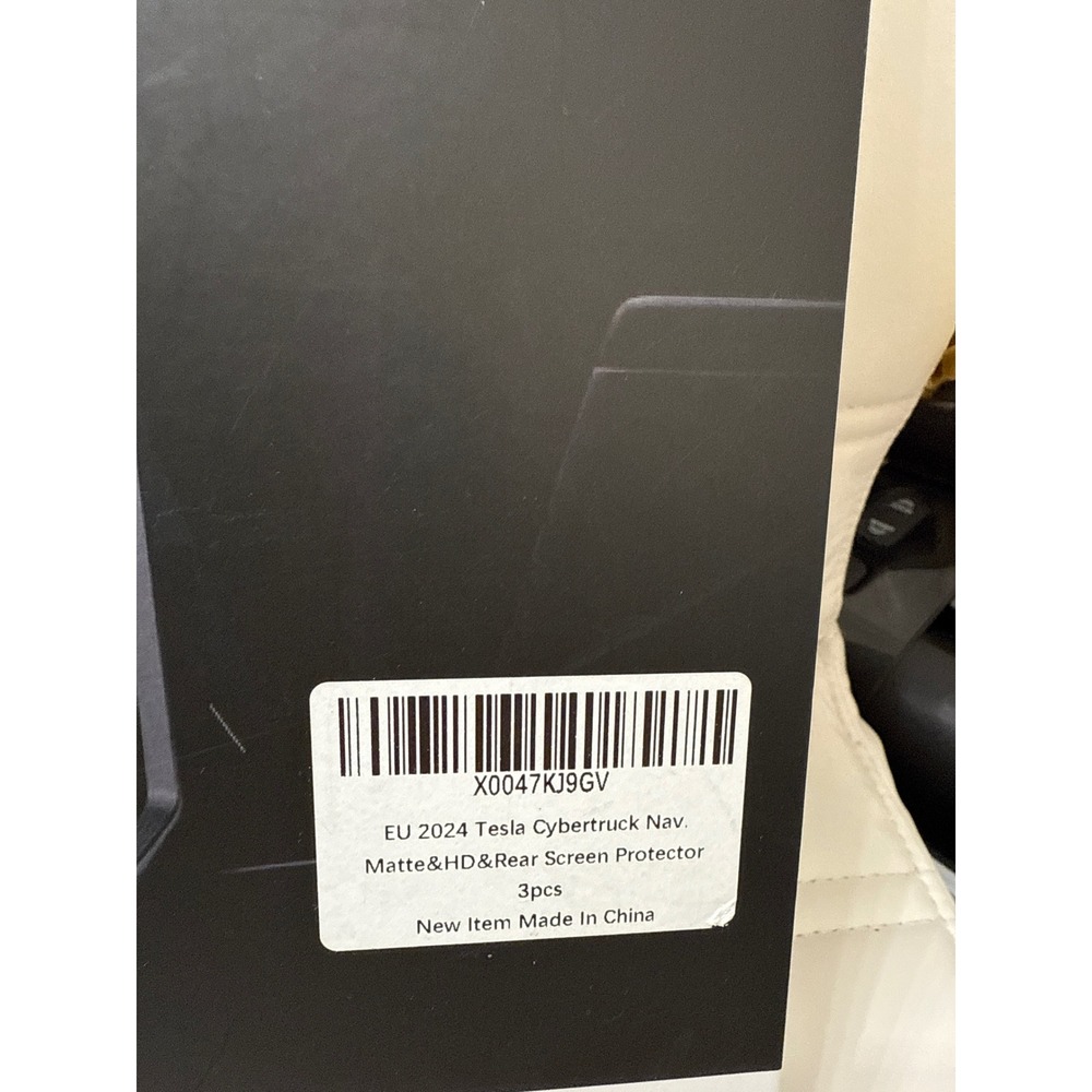 Tesla Cybertruck Screen Protector 2024 Matte HD Navigation Rear 3pcs - Picture 2 of 4